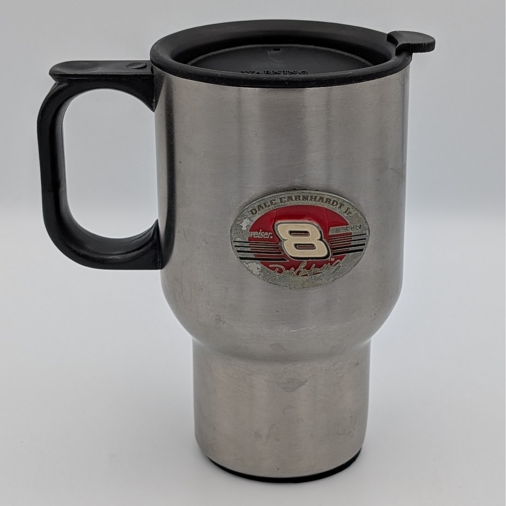 Dale Earnhardt Jr Budweiser #8 NASCAR Stainless Steel Travel Mug with Lid